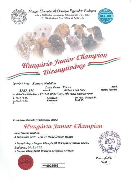 Maďarsk� junior šampi�n